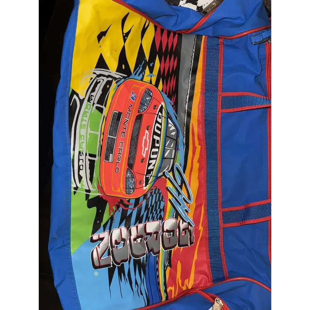 Vintage Jeff Gordon Duffle Bag NASCAR #24 Racing Travel Gym Bag